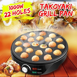 Chảo Làm Bánh Takoyaki Pan Takoyaki 1000W 220-240V Bằng Hợp Kim Nhôm