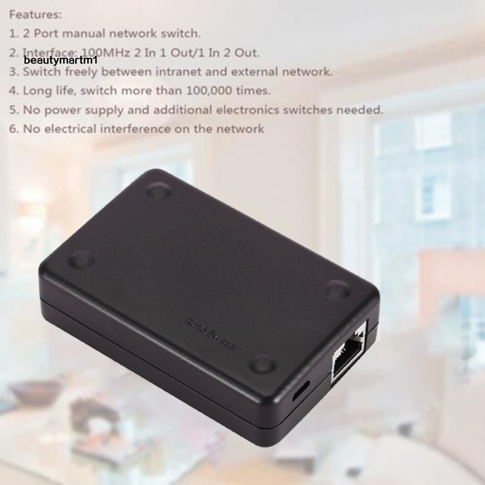 Bộ Chuyển Đổi Mạng Lan Rj45 2 Cổng