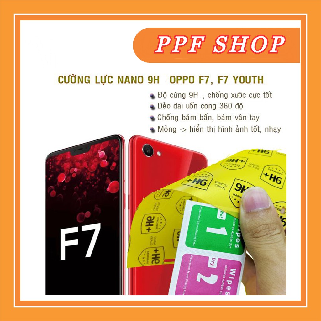 Kính cường lực dẻo nano Oppo F7, F7 Youth