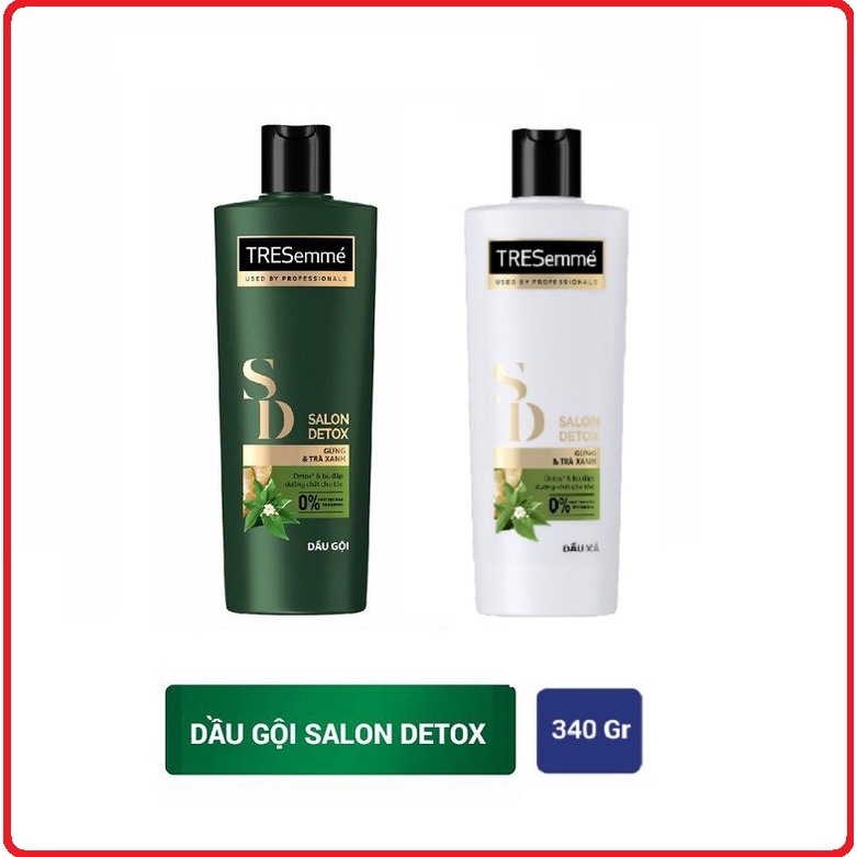 Dầu Gội - Xả Tresemme Salon Detox Gừng & Trà Xanh 340G