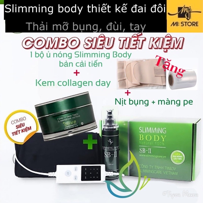 Bộ ủ nóng Slimming body sb2 cải tiến giảm mỡ thon eo