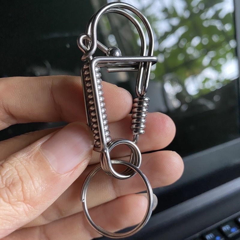 Móc khoá inox dày 2 ly không han gỉ bảo hành 2 năm