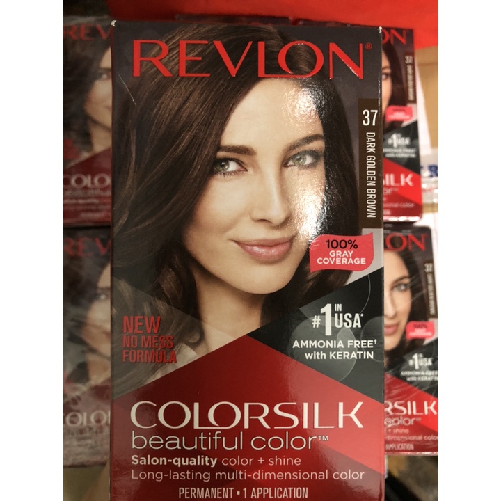 Nhuộm tóc Revlon Colorsilk  Beautiful Color của Mỹ ( Màu đen, nâu đen, nâu tối, nâu sáng,..)