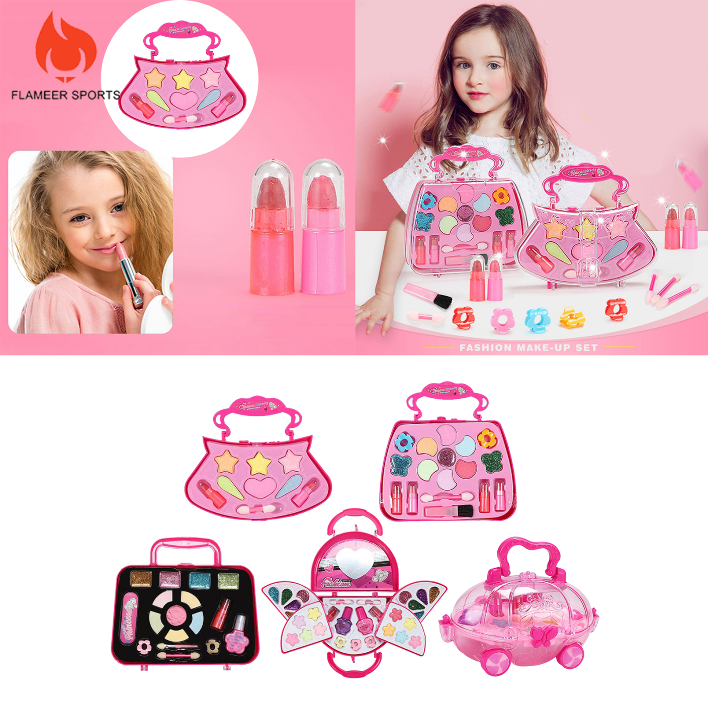 (Hàng Mới Về) Bộ Đồ Chơi Trang Điểm Phong Cách Thể Thao Cho Bé Gái | BigBuy360 - bigbuy360.vn