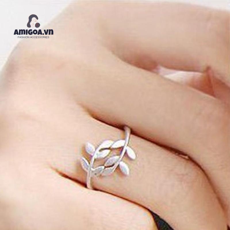 ✨✨Nhẫn hình lá ô liu làm từ hợp kim thời trang