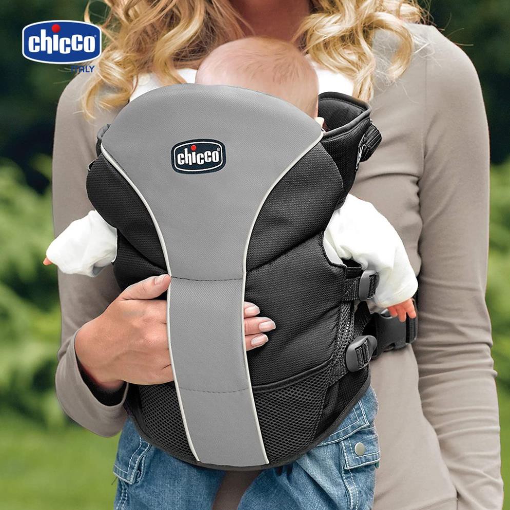 (MUA ĐỊU TẶNG ĐỒ CHƠI) Địu Chicco chống mỏi Ultrasoft Magic Ghi Silver