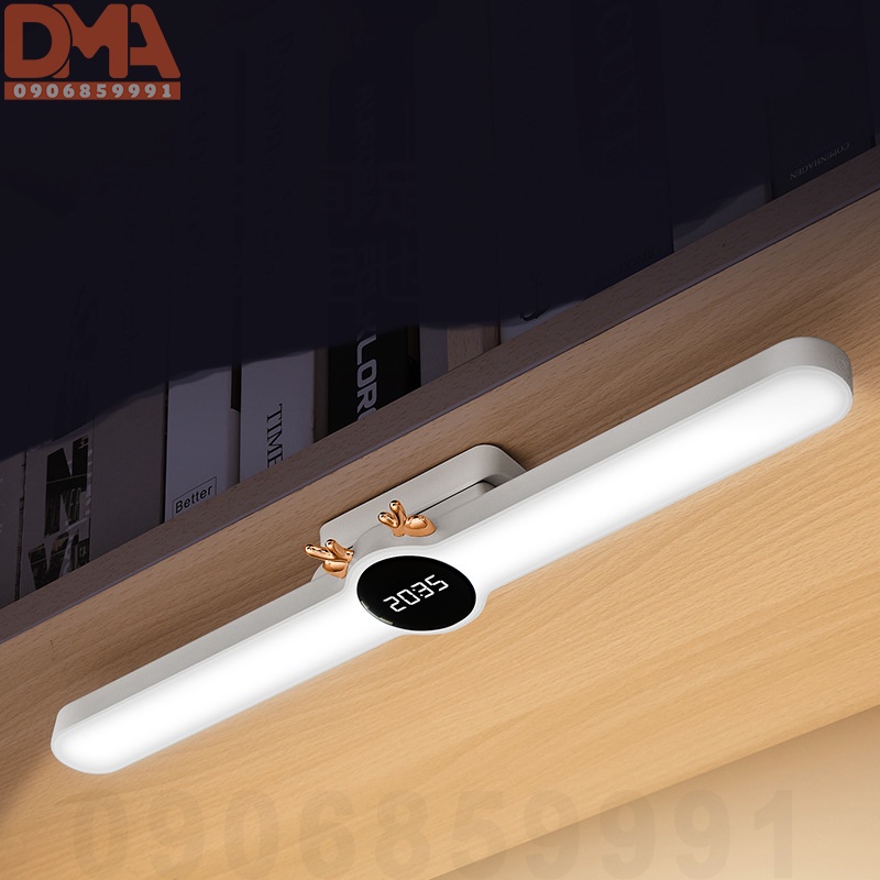 Đèn ngủ dán tường,đèn học led kèm đồng hồ (WH-B18)