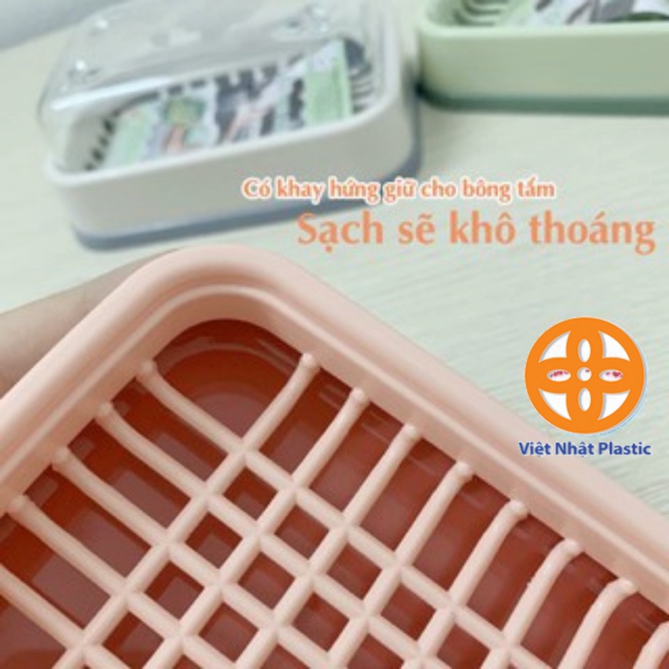 hộp đựng xà bông có khay hứng nước tiện lợi, hộp xà phòng có nắp