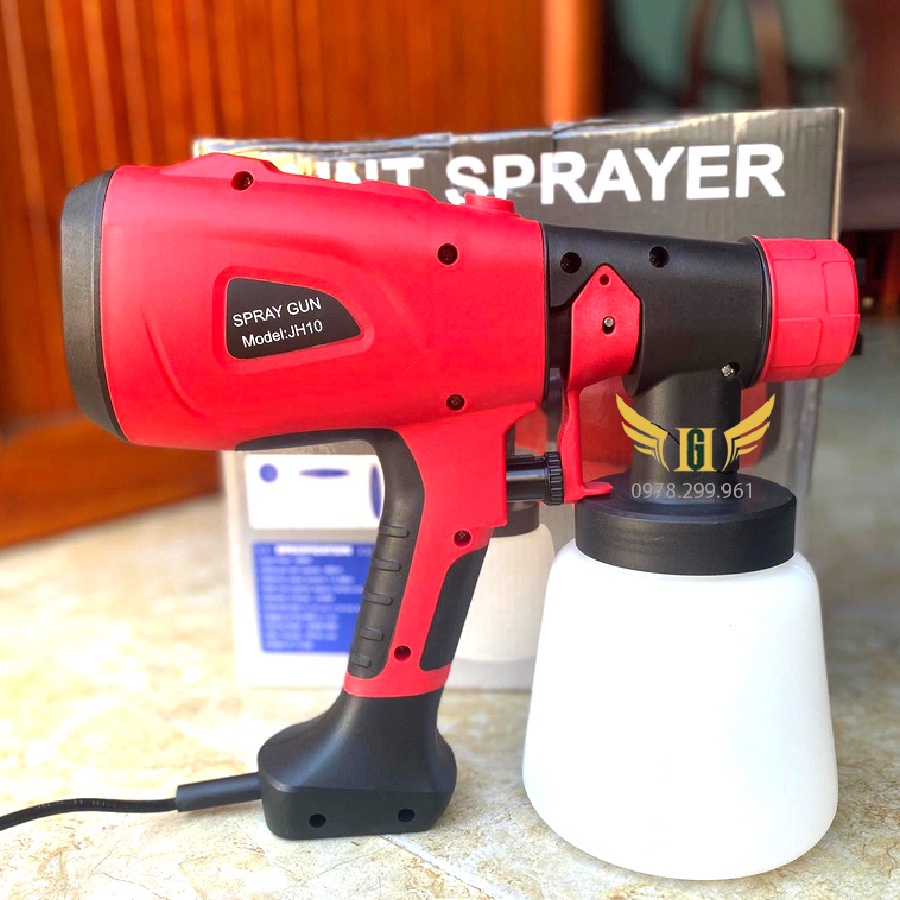 Máy Phun Sơn Cầm Tay Bằng Điện Spray Gun JH-10J Công Suất 600W, Bình 800ml