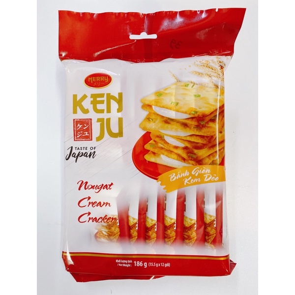 Bánh Kenju Nougat hành túi 186g