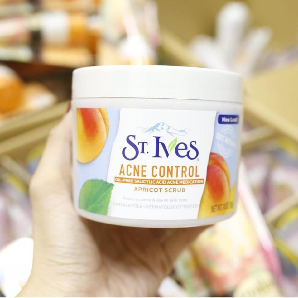 Tẩy Tế Bào Chết Toàn Thân St. Ives Acne Control Apricot Scrub