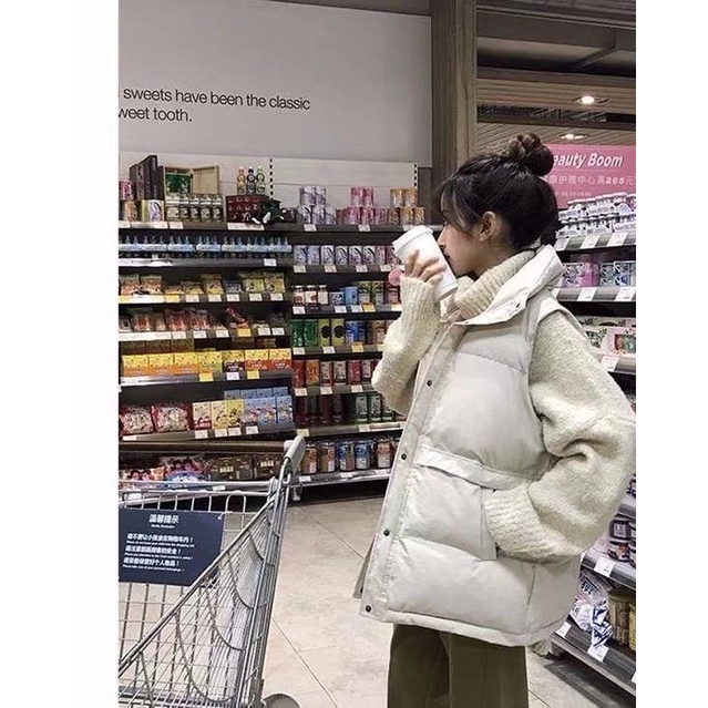 Áo gile phao nữ áo phao cộc tay xem bảng size phần mô tả