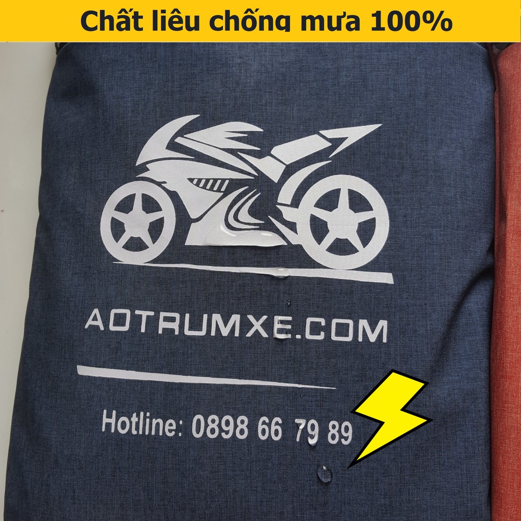 [Hàng Cao Cấp] Áo Trùm Xe Vespa Vải Dù Cán Pu Chống Mưa Nắng Cách Nhiệt Cao Cấp