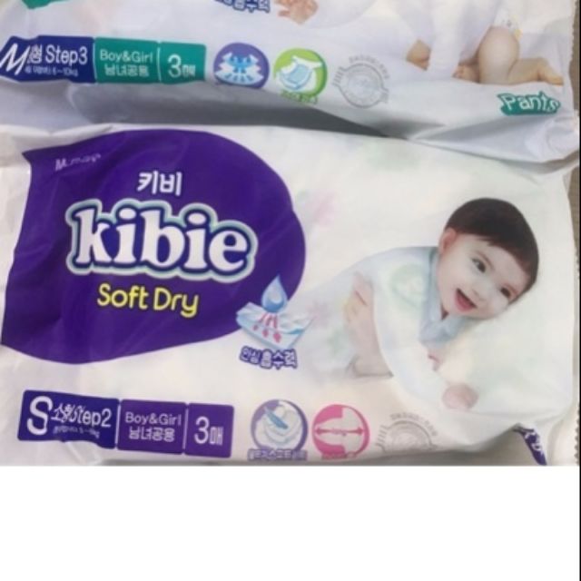 Combo 100 tã dán kibie hàn quốc size S (4-8kg)