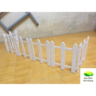 Hàng rào nhựa lắp ghép cao 20cm, bộ dài 1.6m