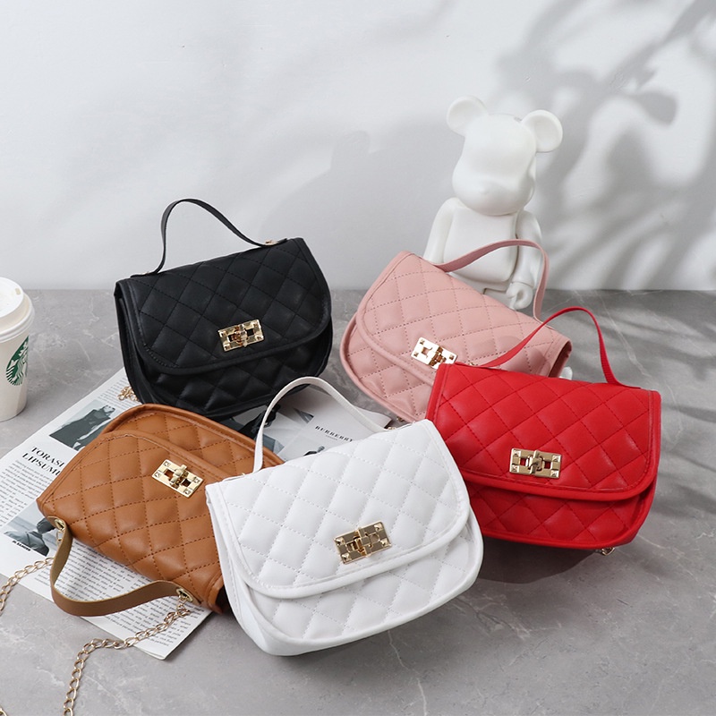 Túi Xách Đeo Vai Hình Vuông Cỡ Nhỏ Thêu Họa Tiết Xinh Xắn Cho Nữ