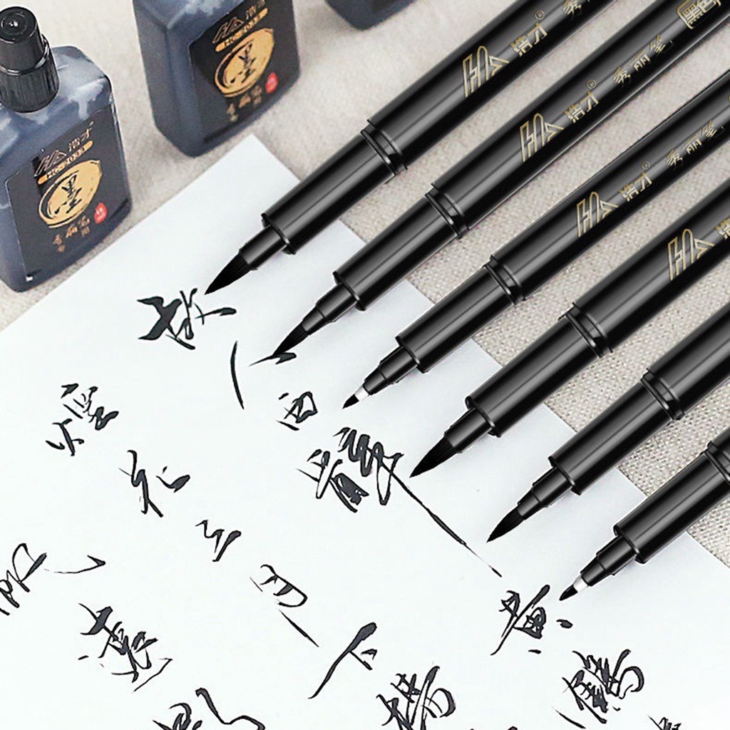 Bút Thư Pháp Calligraphy Baoke - có thể bơm mực - nhiều đầu ngòi trang trí, luyện viết S20,S21,S22 - vpp Quế Anh sỉ/lẻ