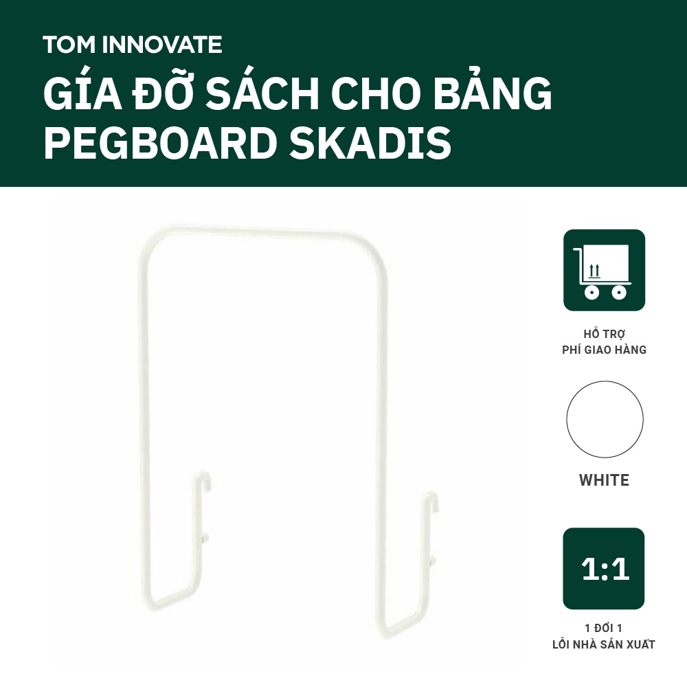 Giá treo sách cho bảng cái Pegboard IKEA Skadis