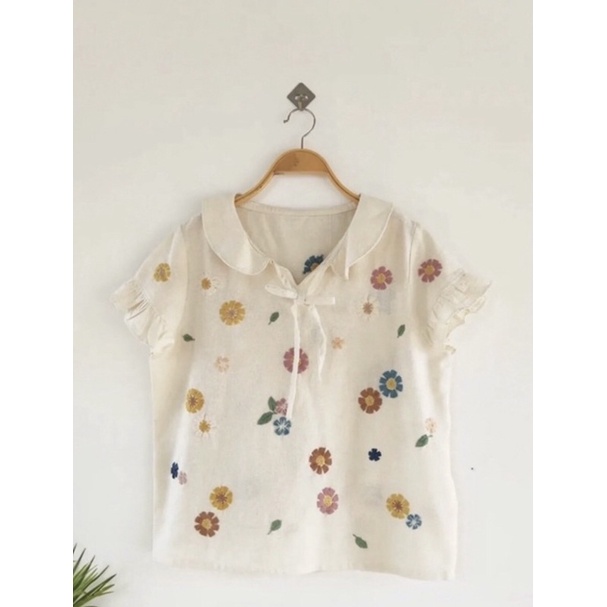 Áo linen thêu