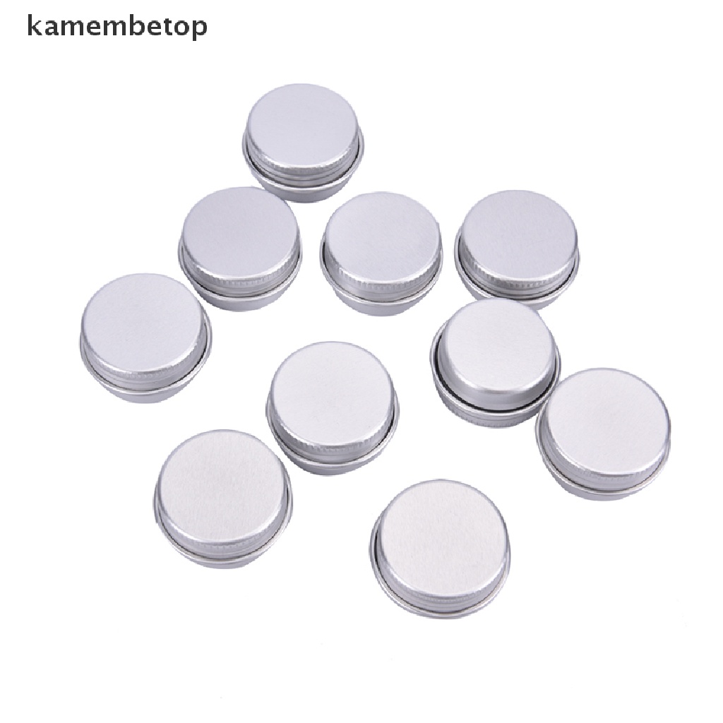 Bộ 10 Lọ Thiếc Nhôm 5ML Đựng Mỹ Phẩm Tiện Dụng