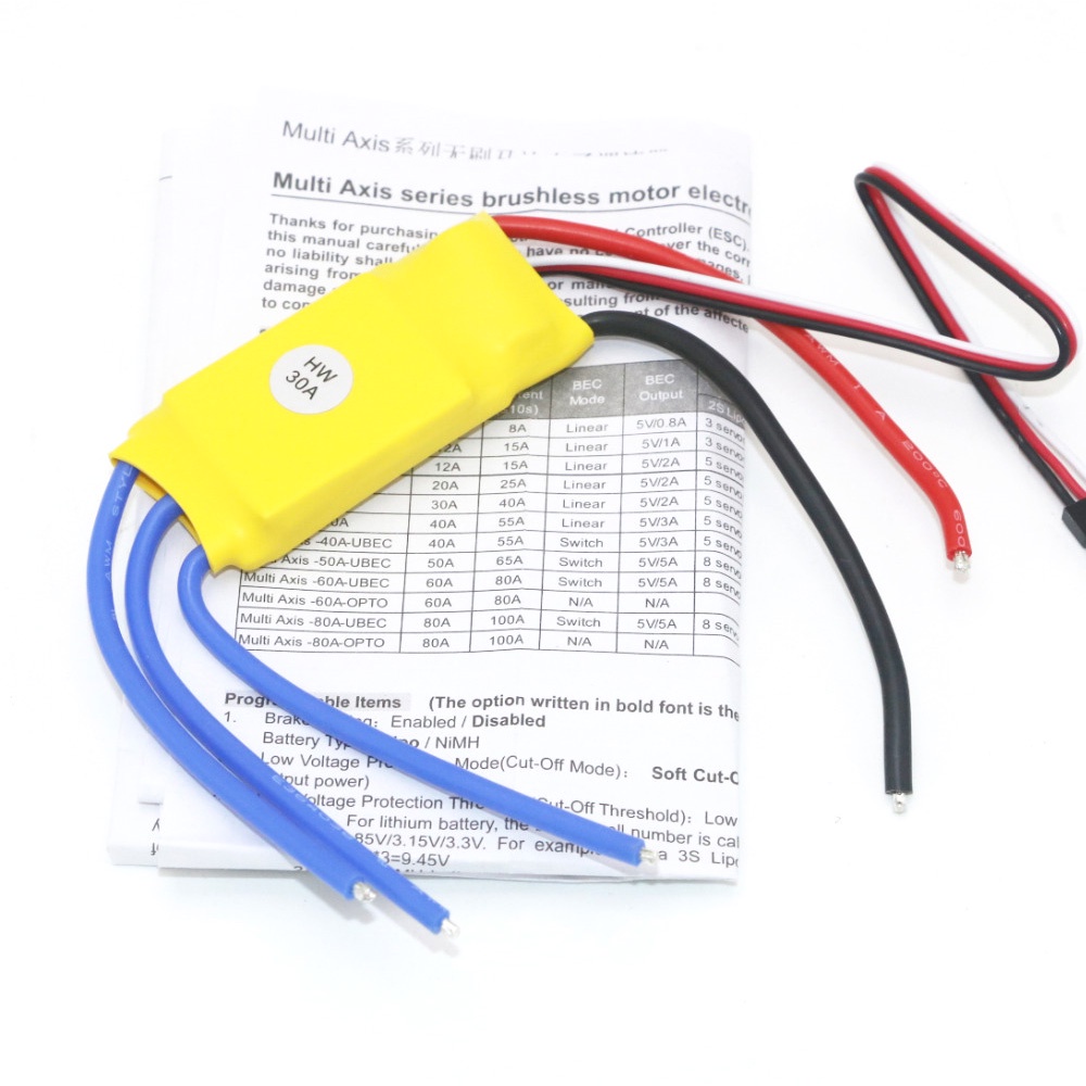 Bộ Động Cơ Không Chổi Than A2212 1000KV 2200KV A2208 + 30A ESC + Cánh Quạt 1045 Cho Máy Bay Điều Khiển Từ Xa