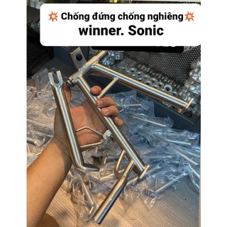 Chân chống đứng và nghiêng inox 304 cho winner V1. X. sonic