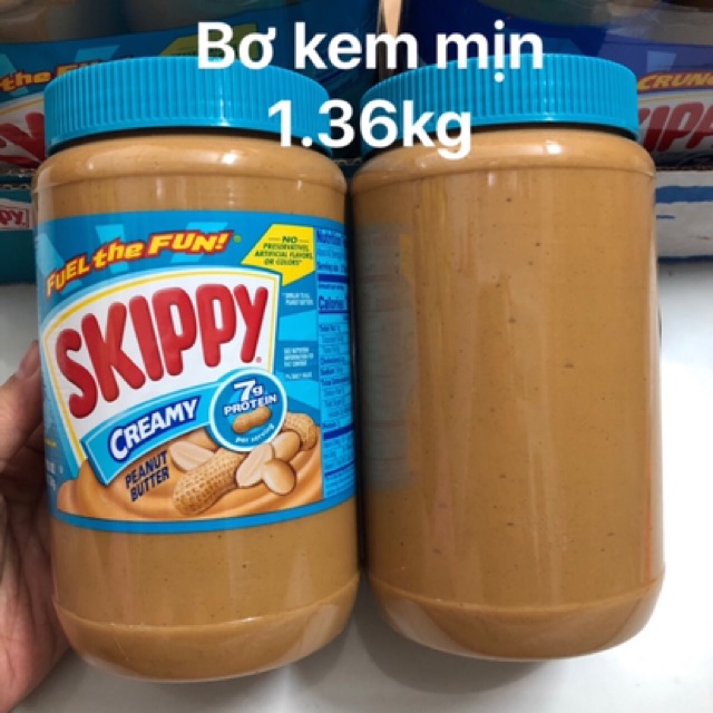 ❤ Sale [Date 1/2022] Tách lẻ 1 hộp Bơ đậu phộng Skippy 1.36kg Mỹ (Có hạt/ Kem Mịn), thơm ngon bổ dưỡng | BigBuy360 - bigbuy360.vn