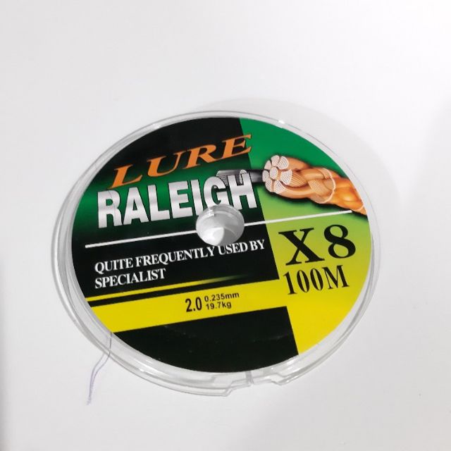Dây câu cá dây dù câu cá LURE RALEIGH X8 made in japan
