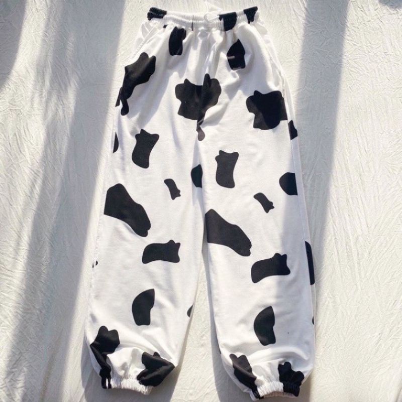 Quần bò sữa bo chun dáng dài