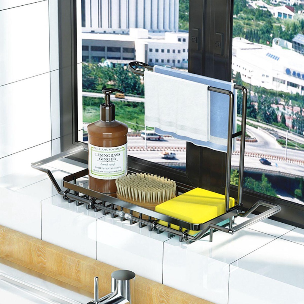 Giovanni Giá Inox Đựng Chén Dĩa Ráo Nước Có Thể Kéo Dài Cho Nhà Bếp