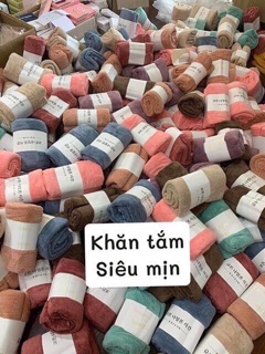 Khăn Tắm Hàn Quốc Siêu Mịn 70x 140cm