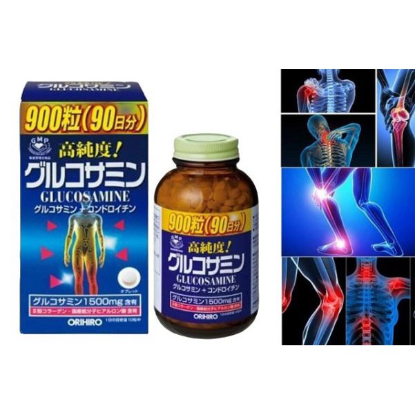 Viên xương khớp Glucosamine Orihiro 1500mg 900 viên Nhật Bản