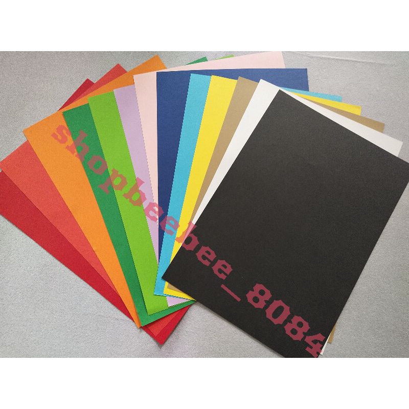 Set 100 bìa cứng khổ A3 đen và nhiều màu sắc