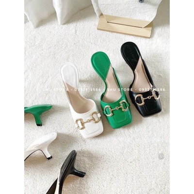 GUỐC SỤC NỮ THỜI TRANG SHU STORE - GUỐC SỤC KHOÉT EO QUAI ĐÍNH XÍCH MŨI VUÔNG