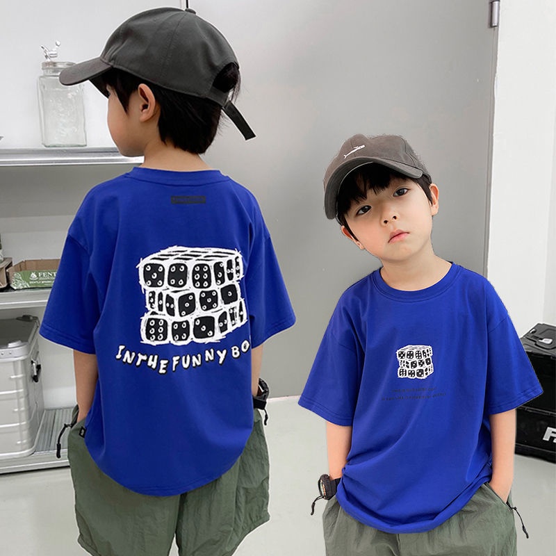 [Babycat] Hàng Có Sẵn Áo Thun Tay Lỡ Phong Cách Hàn Quốc Nhật Bản/Hàn Quốc Mùa Hè 2022 Kiểu Mới Dành Cho Bé Trai