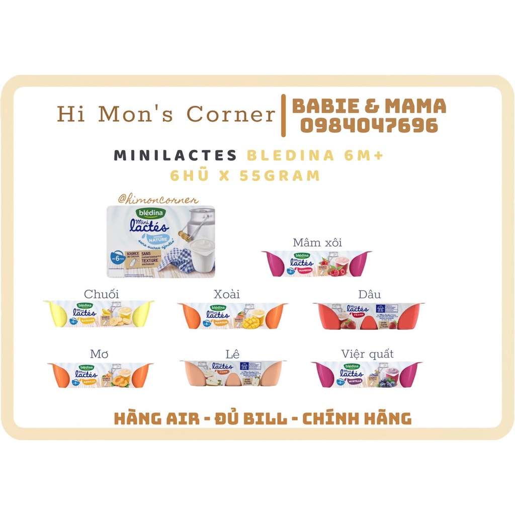 Sữa chua Bledina cho bé 6m [ Hàng Air ]