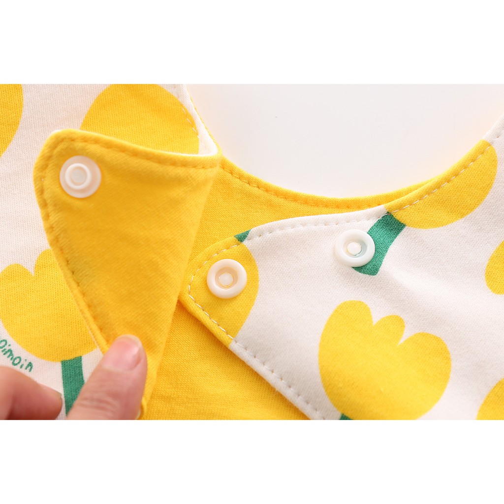 Yếm vuông thủy thủ chống thấm chất liệu cotton cho bé - yếm dãi - yếm ăn dặm