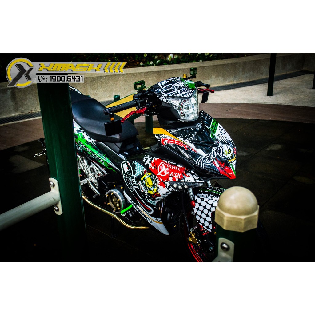  Decal Tem Trùm Xe Exciter 150 Mẫu   Skull