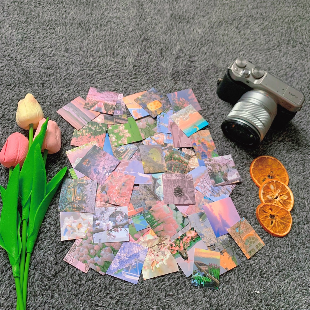 [Set 10 chiếc] Sticker Dạng Giấy Nhiều Chủ Đề, Màu Sắc Tem Dán Trang Trí Chống Nước Độc Đáo Đa Dạng Mẫu Mã