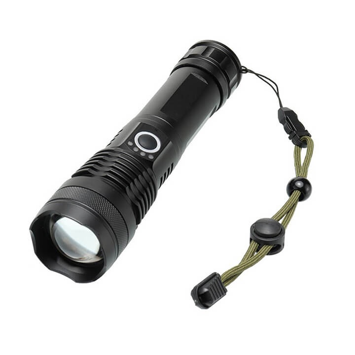 Đèn pin siêu sáng XHP50 có Zoom chiếu xa 500m, chống thấm nước, pin trâu 6800mAh, đèn pin cầm tay XMLT6, đèn pin mini