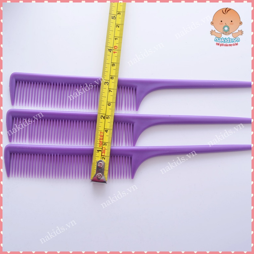 Lược Chải Tóc Đuôi Nhọn Mini Tạo Kiểu , Rẽ Ngôi Nhiều Màu Sắc
