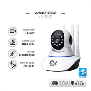 Mua Camera Wifi trong nhà YS-1021 FULL HD 2.0MP 1920x1080p  hồng ngoại lưu trữ dữ liệu  Bảo Hành 12 tháng Việt Star Quốc Tế.