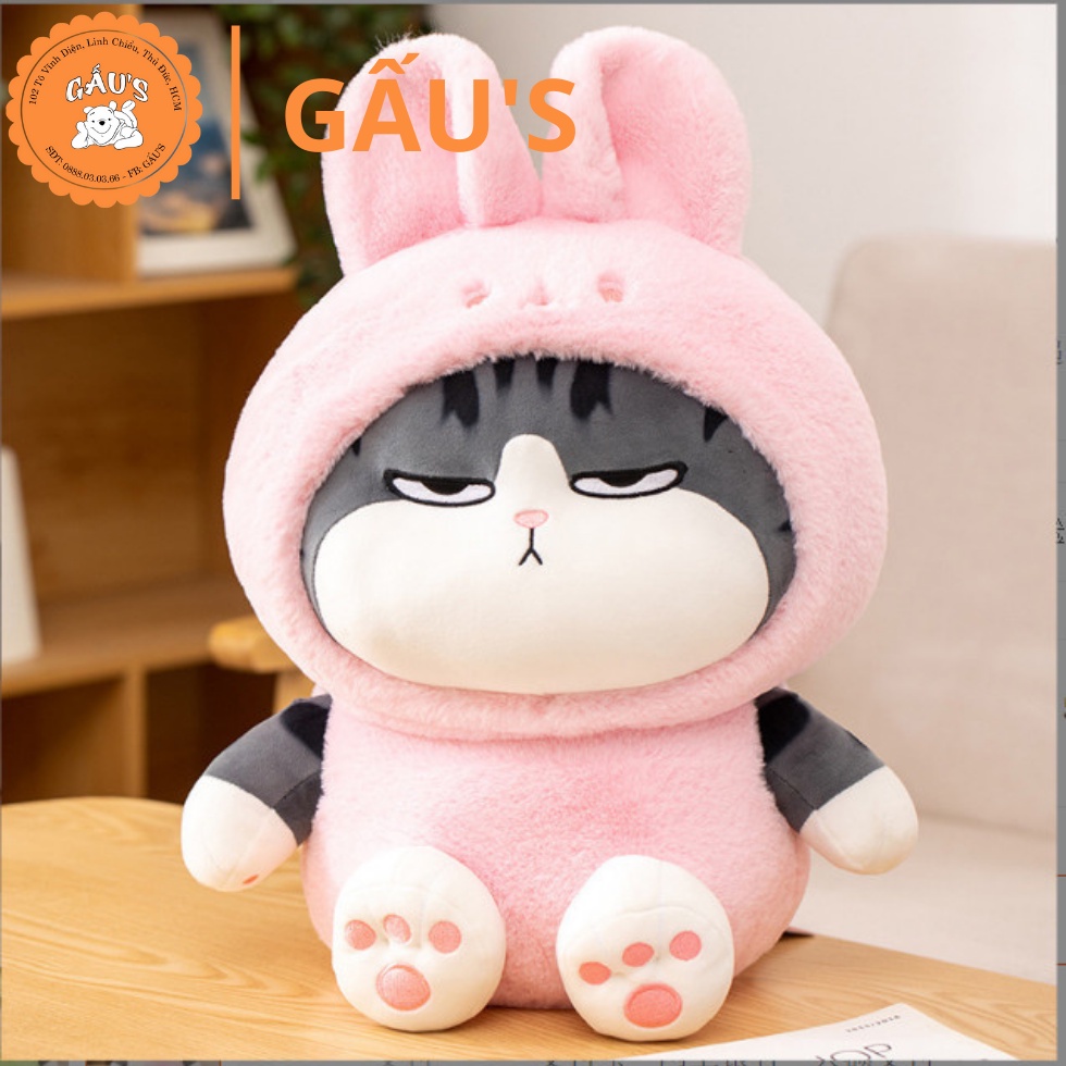 GẤU BÔNG MÈO HOÀNG THƯỢNG COSPLAY ĐỘNG VẬT - GẤU SHOP