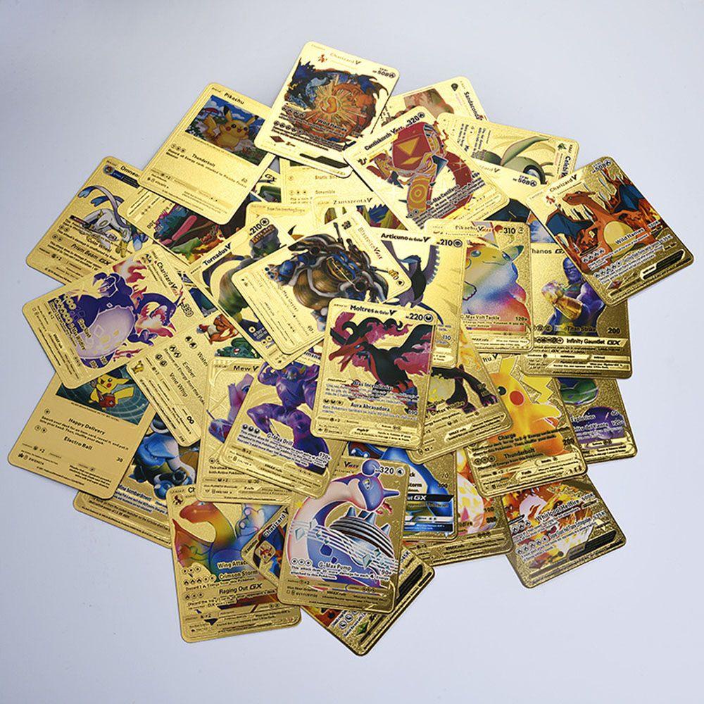 Set 54 Thẻ Bài Pokemon Bằng Kim Loại Dành Cho Bé|Thư