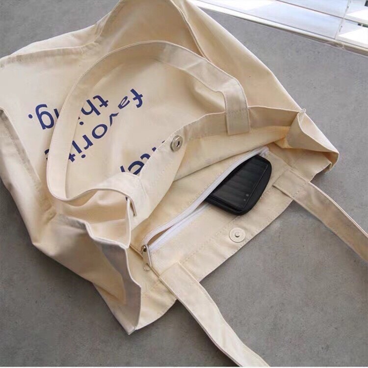 Túi tote đi học ZIMI size A4 cao cấp phong cách vintage Hàn Quốc