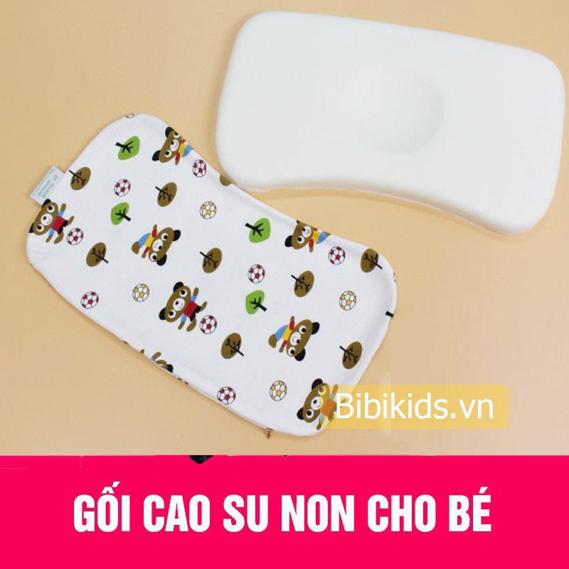 Gối cao su non cho bé chống bẹp đầu cho bé