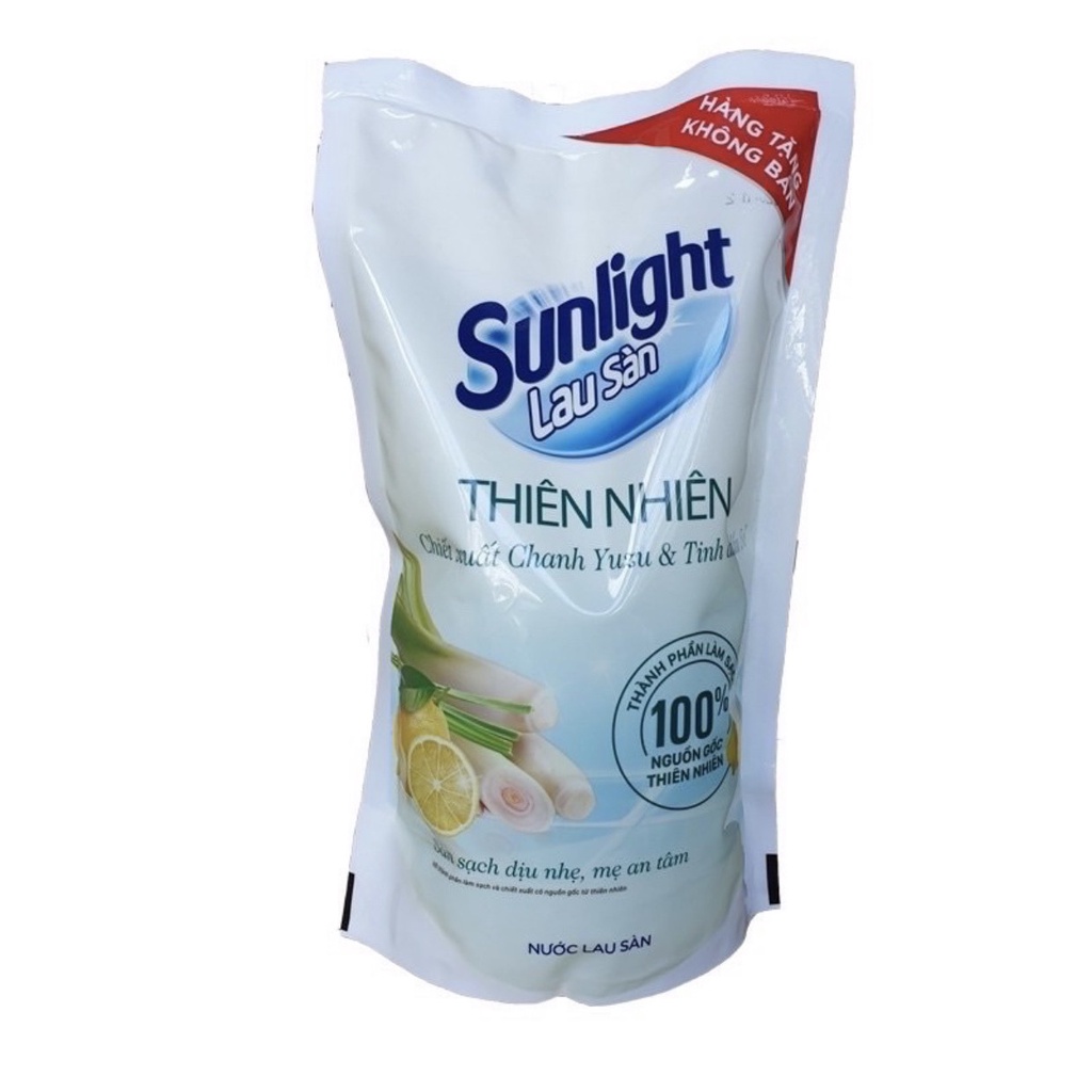 Nước Lau Sàn Sunlight Thiên Nhiên Sả Chanh - Chiết Xuất Chanh Yuzu Và Tinh Dầu Sả