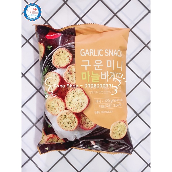 Bánh mì bơ tỏi Hàn Quốc - gói 120g