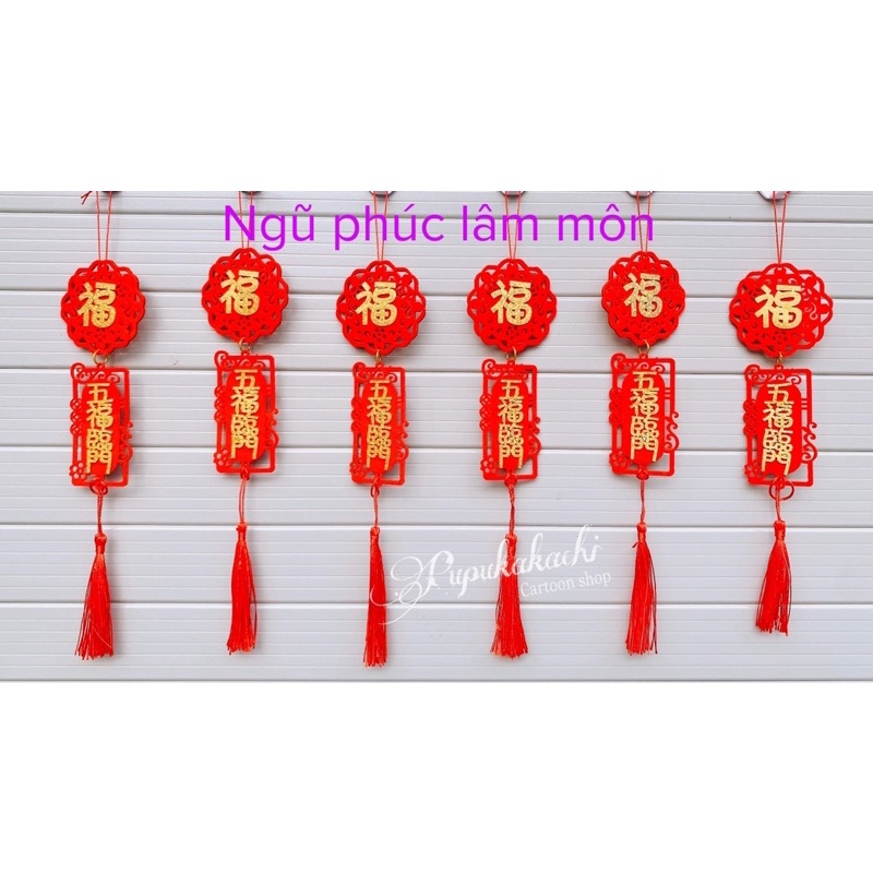 Set 6 liễn tiếng Trung 25 cm trang trí TẾT (Đại cát đại lợi/Sức khoẻ dồi dào)