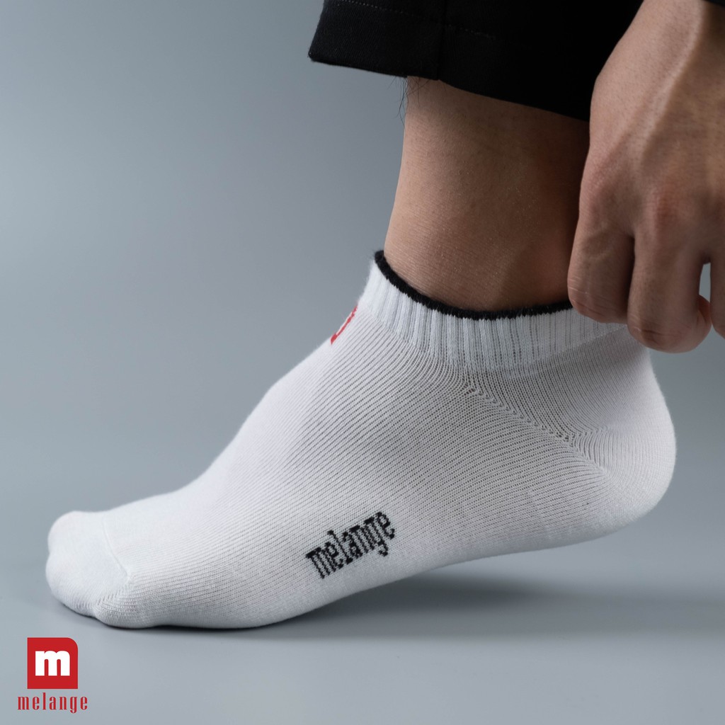 Tất Nam Trơn, Cổ Ngắn, Kháng Khuẩn - Khử Mùi Melange - MC.01.15